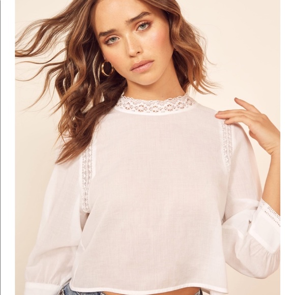 Reformation Tops - Reformation lottie blouse top xs